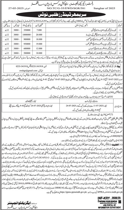Education Works Division Shanghar Tender Notice